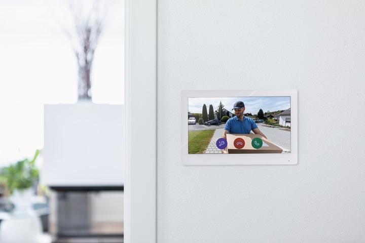 Produktbild Abus 10" PoE Touch Monitor weiss, LAN/WiFi für Türsprechanlage