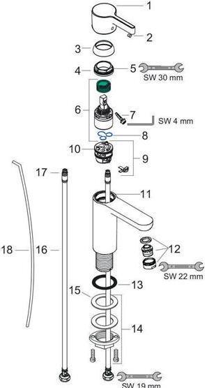 Produktbild hansgrohe Metris S Chrom