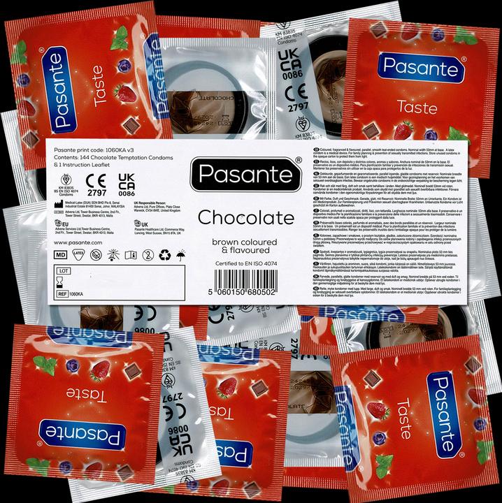 Valeurs nutritives et ingrédients Pasante Temptations au chocolat (144 pcs)