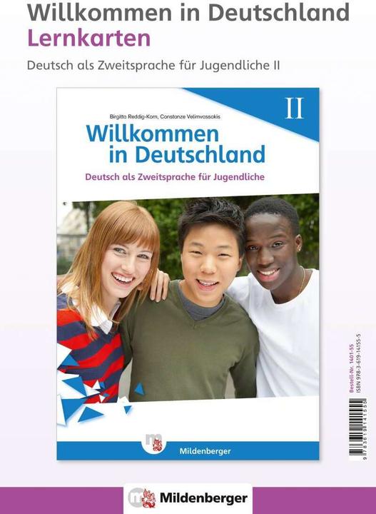 Actual product image Willkommen in Deutschland – Lernkarten Deutsch als Zweitsprache für Jugendliche II (German, Constanze Velimvassakis, Birgitta Reddig Grain, 2017)