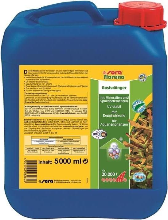 Actual product image Sera florena liquid complete fertiliser (Aquarium plant care)