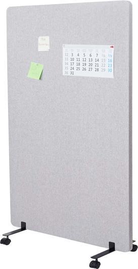 Actual product image Mendler Acoustic partition, office privacy screen room divider pinboard, double-walled rollable
