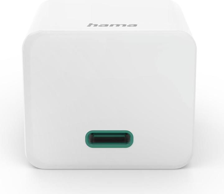 Produktbild Hama Schnellladegerät, USB-C, PD/Qualcomm®/GaN, Mini-Ladegerät, 30 W, Weiss (30 W)