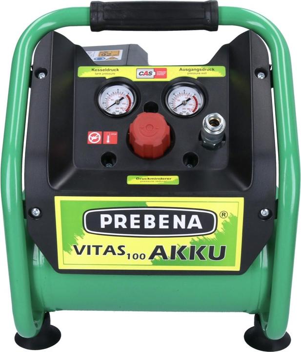 Produktbild Prebena VITAS 100-AKKU Kompressor 18 V 5 l 8 bar CAS Brushless + 1x Akku 5,5 Ah + LadegerÃ¤t (8 Bar, 5 l)