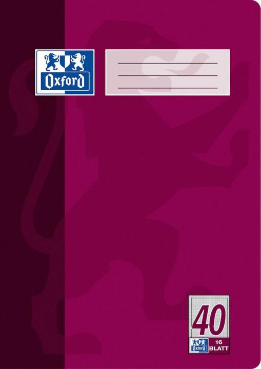 Produktbild Oxford Schulheft, A4, Lineatur 40 (A4, Kariert, Weicher Einband)