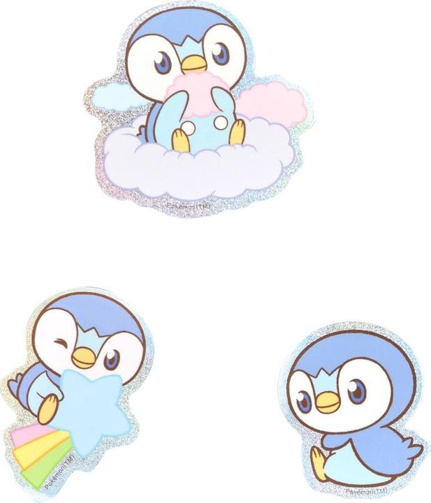 Actual product image Pokémon Pokepeace Mobile Sticker Piplup