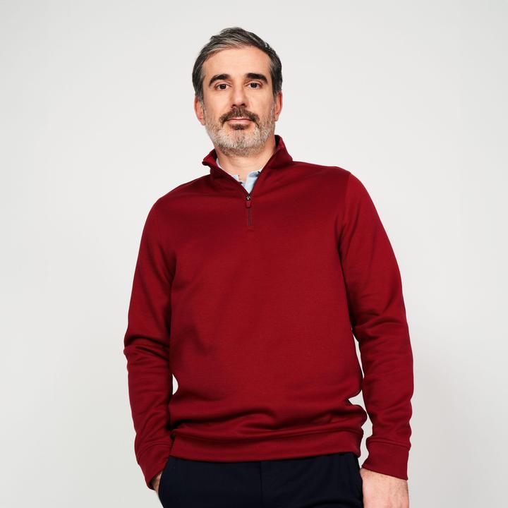 Inesis Men's Golf Sweatshirt - mw500 burgundy