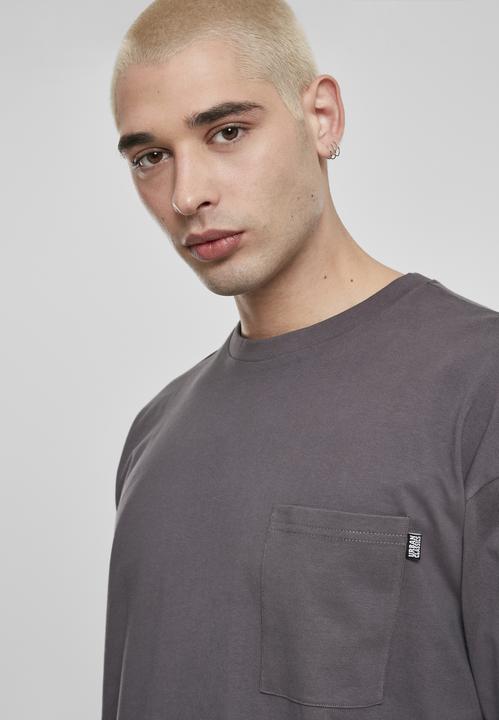 Actual product image Urban Classics Neon Logo Boxy Pocket LS (S)