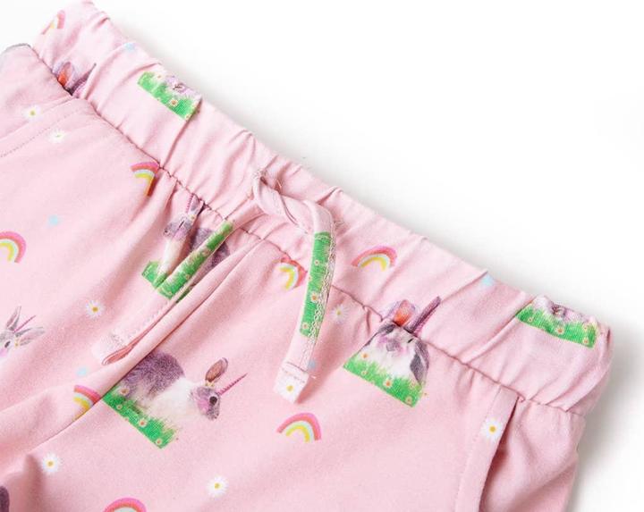 Produktbild VidaXL Kindershorts mit Kordelzug Hellrosa 140,Material: 92 (140)