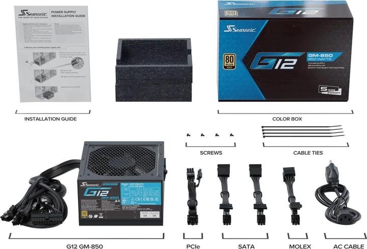 Image du produit Seasonic G12 GM (850 W)