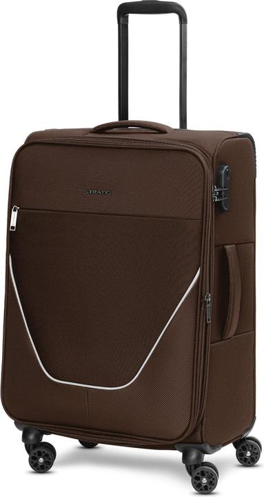 Immagine prodotto Stratic taska 4-Rollen Trolley M 65 cm mit Dehnfalte (74 l, M (50 - 90l))
