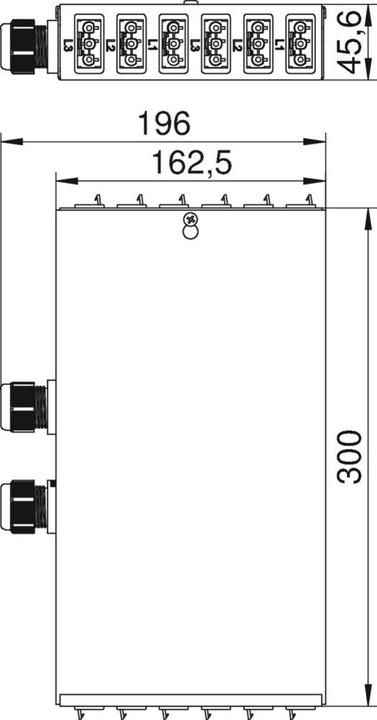 Actual product image OBO Bettermann OBO UVS6S6W2 Underfloor distributor (Terminal strips)