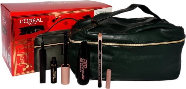 Immagine prodotto L'Oréal Paris Set LOreal (Mascara Black Air Volume 30 H Mega Black+ Le Khol Midnight Black 101 + Superliner (Nero, Nero notte 101, N. 30 H Mega Nero)