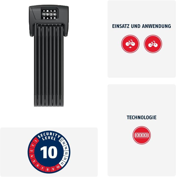 Immagine prodotto Abus Bordo Combo 6000C/120 (120 cm)