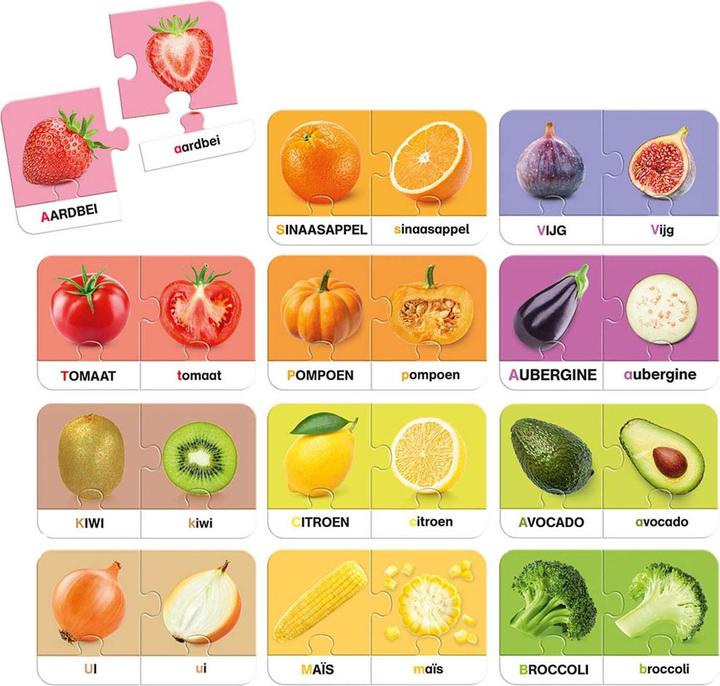 Image du produit Jumbo J'apprends les fruits et légumes (Anglais, Allemand, Néerlandais)