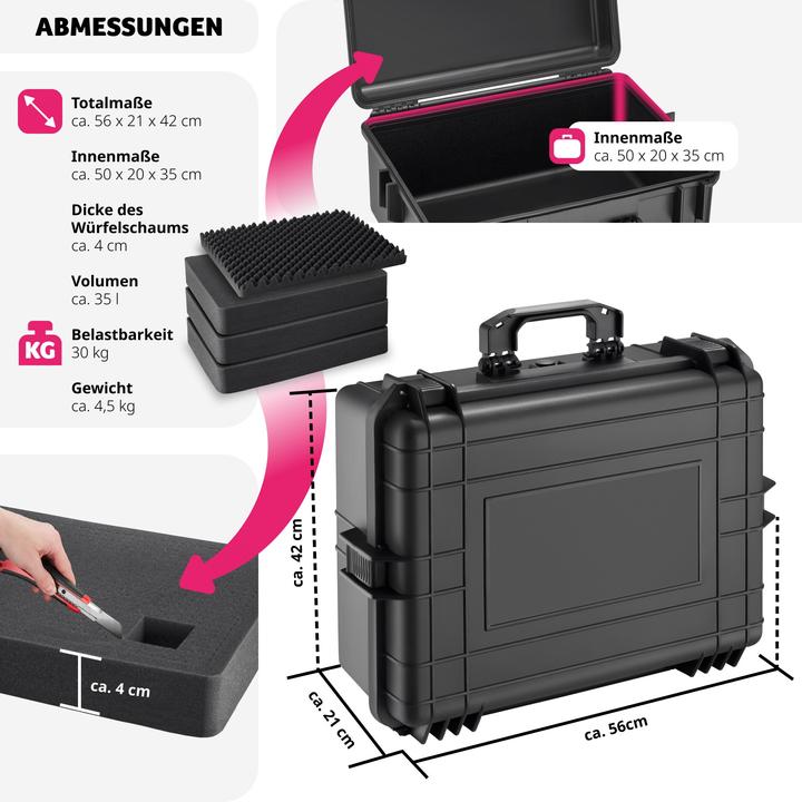 Immagine prodotto tectake Caso di foto (Custodia fotografica, 35 l)