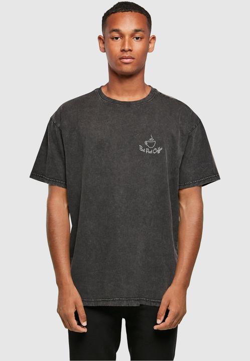 Produktbild Merchcode But First Coffee Acid Washed Heavy Oversized Tee - 113637 (3XL)