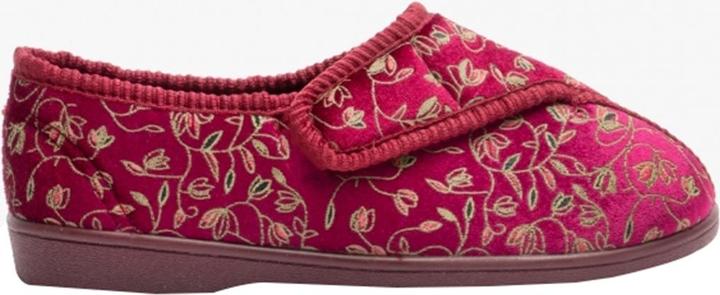 Actual product image Zedzzz Janice slippers with velcro fastening floral pattern (36)