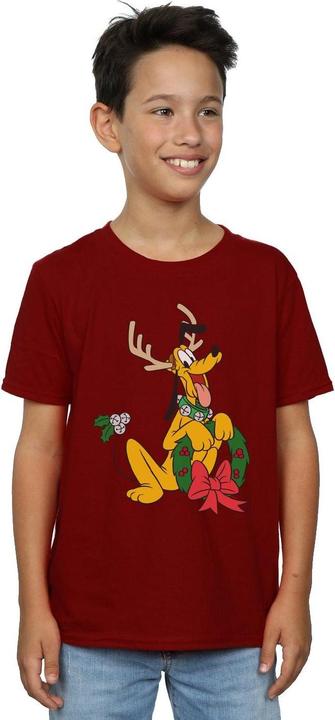 Actual product image Disney Boys Pluto Christmas Reindeer T-Shirt (140, 146)