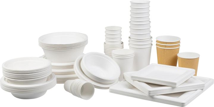 Produktbild Furber Einwegteller 26 cm, 50 Stück, Weiss (50 x)