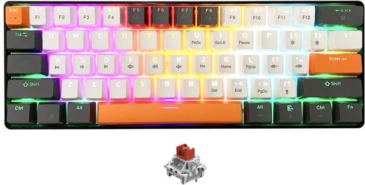 Media-Tech MECHANISCHE TASTATUR 60% MT1258 (Eng. Int., Kabelgebunden)