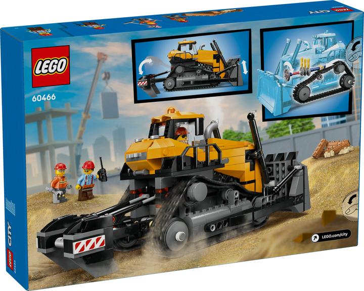 Produktbild LEGO Gelber Bulldozer mit Frontlader (60466, LEGO City)