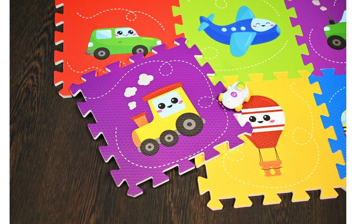 Produktbild Knorrtoys Puzzlematte - „Fahrzeuge“/9-tlg./30 cm (86 x 86 cm)