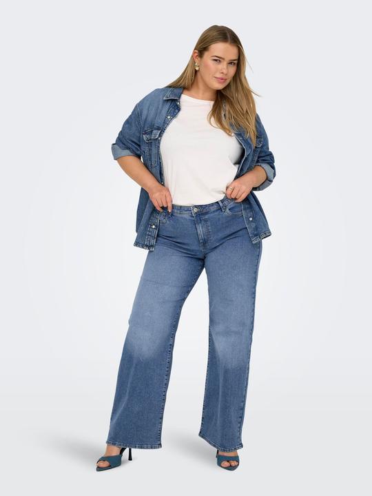 Produktbild Only CARSALLY Mittlere Taille Weiter Beinschnitt Jeans Jeans mit weitem Bein (W44/L34)
