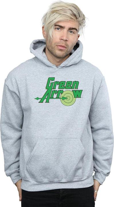 Actual product image Mens Green Arrow Text Logo Hoodie (M)