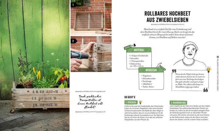 Actual product image Hochbeet, Teich, Palettentisch – Projekte zum Selbermachen für Garten & Balkon (German, The City Gardeners, 2024)