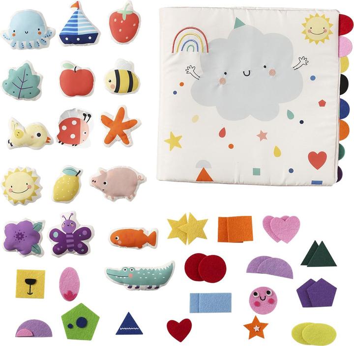 Produktbild Vertbaudet Baby Activity-Stoffbuch, Farben und Formen