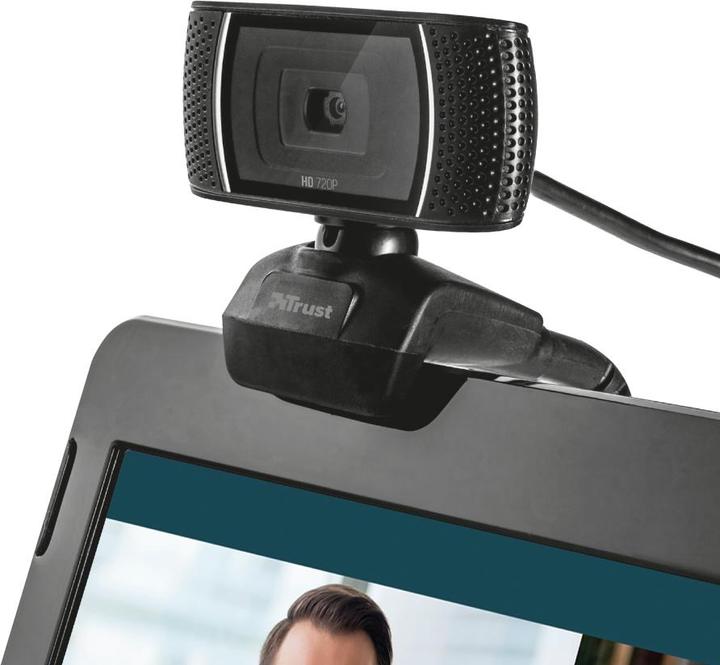 Actual product image Trust Doba - 1280 x 720 pixels - 720p - Car - USB - Black - Clip / Stand (Cable, USB Type-B)