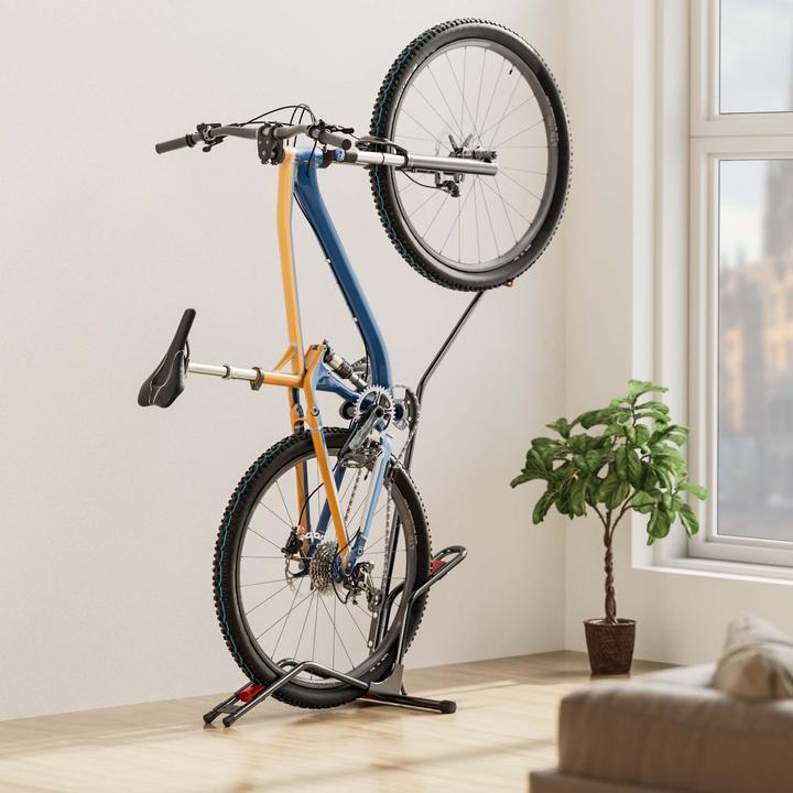 Produktbild Wiltec Fahrradständer vertikal 51x11x120cm Universal Fahrradhalter freistehend