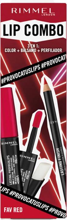Rimmel London Lasting Finish Lip Combo Fav Red Provocalips Kiss the Town Red 500 & Lip Liner Red Dyn (Lasting Provocalips Kiss the Town Red - 500 & Lasting Finish Lip Liner Red Dynamite - 505)