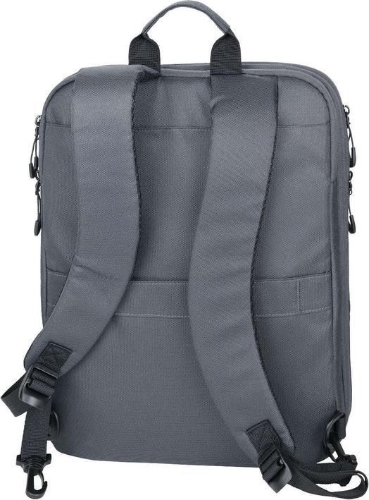 Produktbild Troika CYCLE EXPANDABLE Laptop-Rucksack aus recyceltem Meerenplastik, 100% rPET, dunkelgrau (14 l)