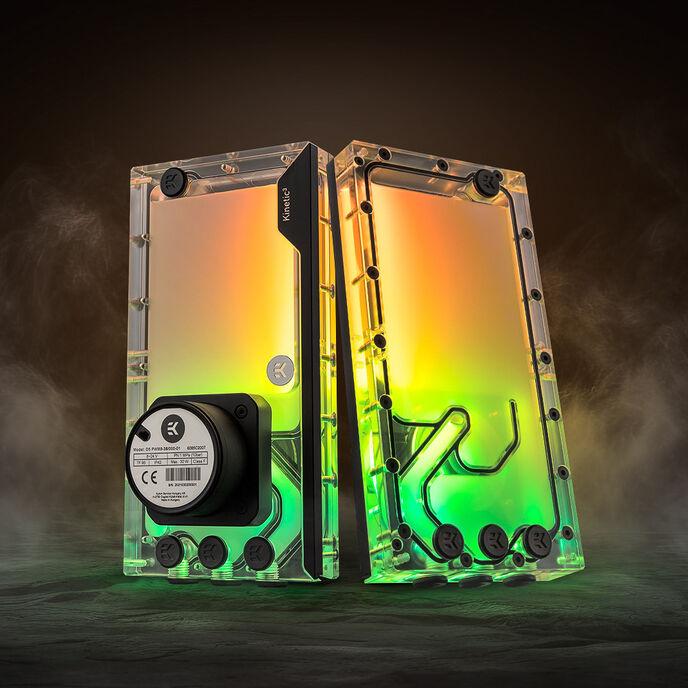Produktbild EKWB EK-Quantum Kinetic3 FLT D5 PWM Ausgleichsbehälter-Pumpen-Kombination - 240mm, D-RGB
