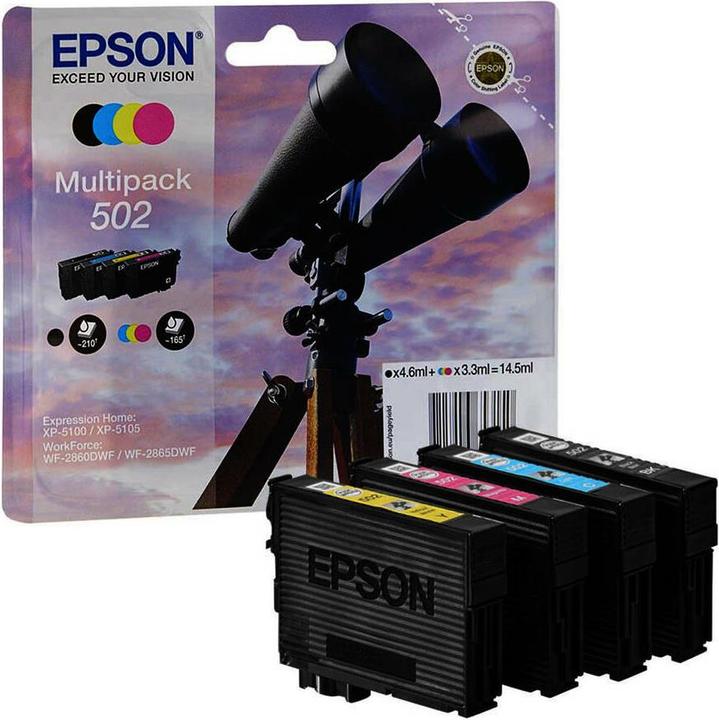Image du produit Epson 502 Emballage multiple (M, CF, C, Y)