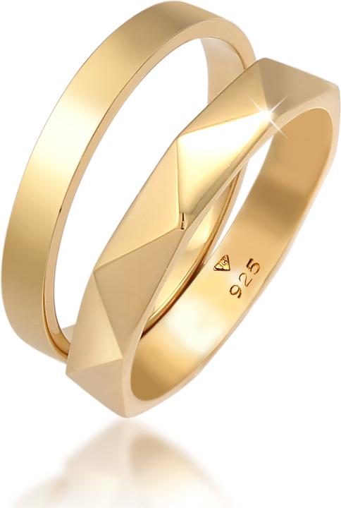 Elli Bandring 2er Set Hexagon Look