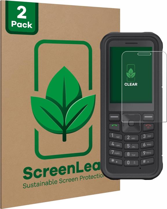 Image du produit ScreenLeaf Film de protection d'écran, Protection d'écran Écologique, Clear, Anti-Rayures (2 pièce(s), Sonim XP100)