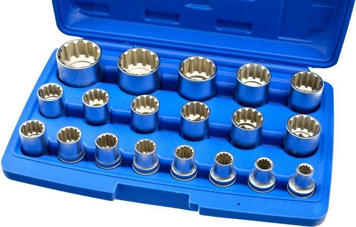 Image du produit GEKO Clé à douille Multilock 1/2, jeu de 19 pièces en acier CrV (32 mm, 18 mm, 11 mm, 12 mm, 16 mm, 24 mm, 31 mm, 23 mm, 26 mm, 22 mm, 17 mm, 28 mm, 9 mm, 21 mm, 14 mm, 29 mm, 8 mm, 10 mm, 30 mm, 20 mm, 19 mm, 27 mm, 15 mm, 25 mm, 13 mm)