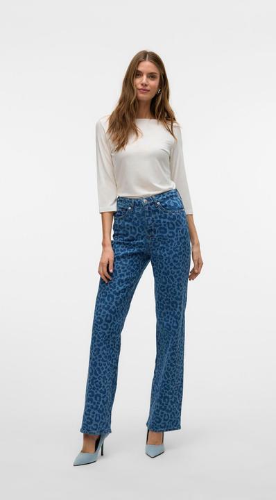 Actual product image Vero Moda VMTESSA Hohe Taille Jeans Weit geschnitten (W28/L30)