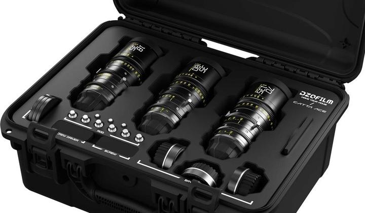 Actual product image Dzofilm Catta Ace Zoom 3-Lens Kit 18-35/35-80/70-135 T2.9 Black (L-Mount, C-mount, full size)