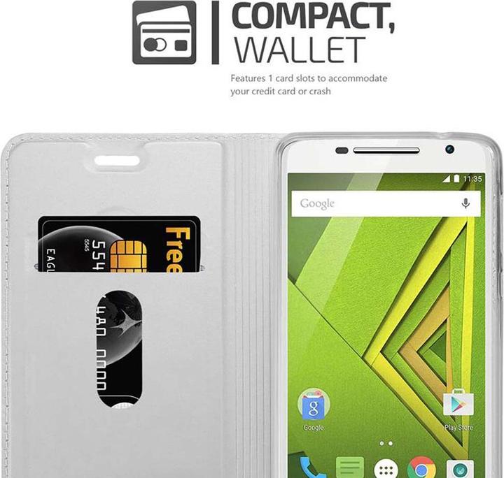 Produktbild Cadorabo Book Classy Style Cover (Motorola Moto X Play)