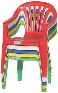 Image du produit ProGarden Fauteuil empilable Sedia Baby 38x38x52 cm en plastique jaune (Fauteuil pour enfants)