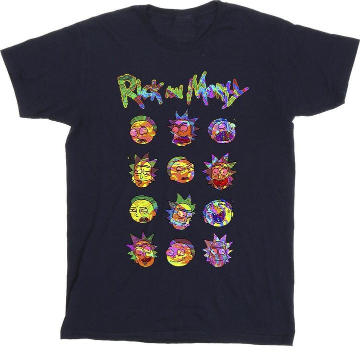 Produktbild Rick And Morty Tie Dye Faces TShirt (L)