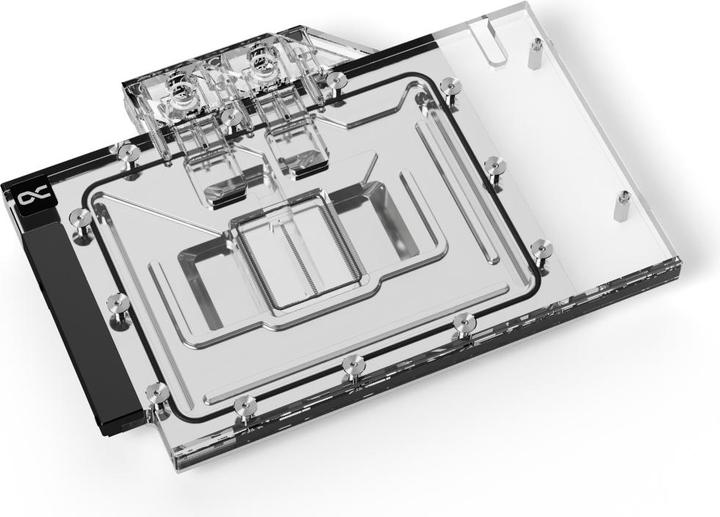 Actual product image Alphacool Ice Block Aurora Acrylic RTX 4080 Strix with Backplate