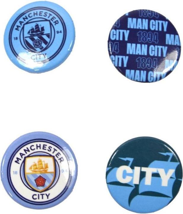 Produktbild Manchester City FC Wappen Abzeichen 4erPack