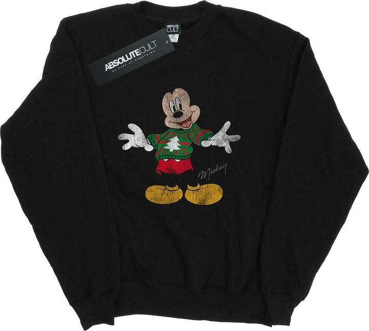 Disney Mickey Mouse Christmas Jumper Sweatshirt (S)