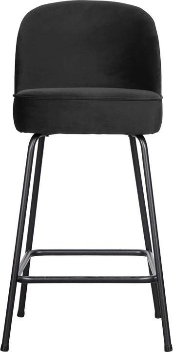 BePureHome Barkruk Vogue H65 Fluweel zwart