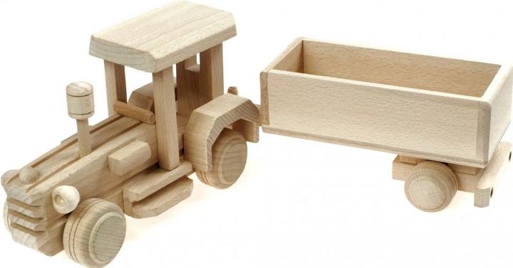 Produktbild Holzecke Hölzerner Traktor Mit Anhänger